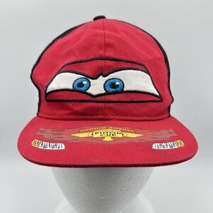 Disney Pixar Cars Hat Cap Snapback Boys Youth Red Black Piston Cup Rusteze